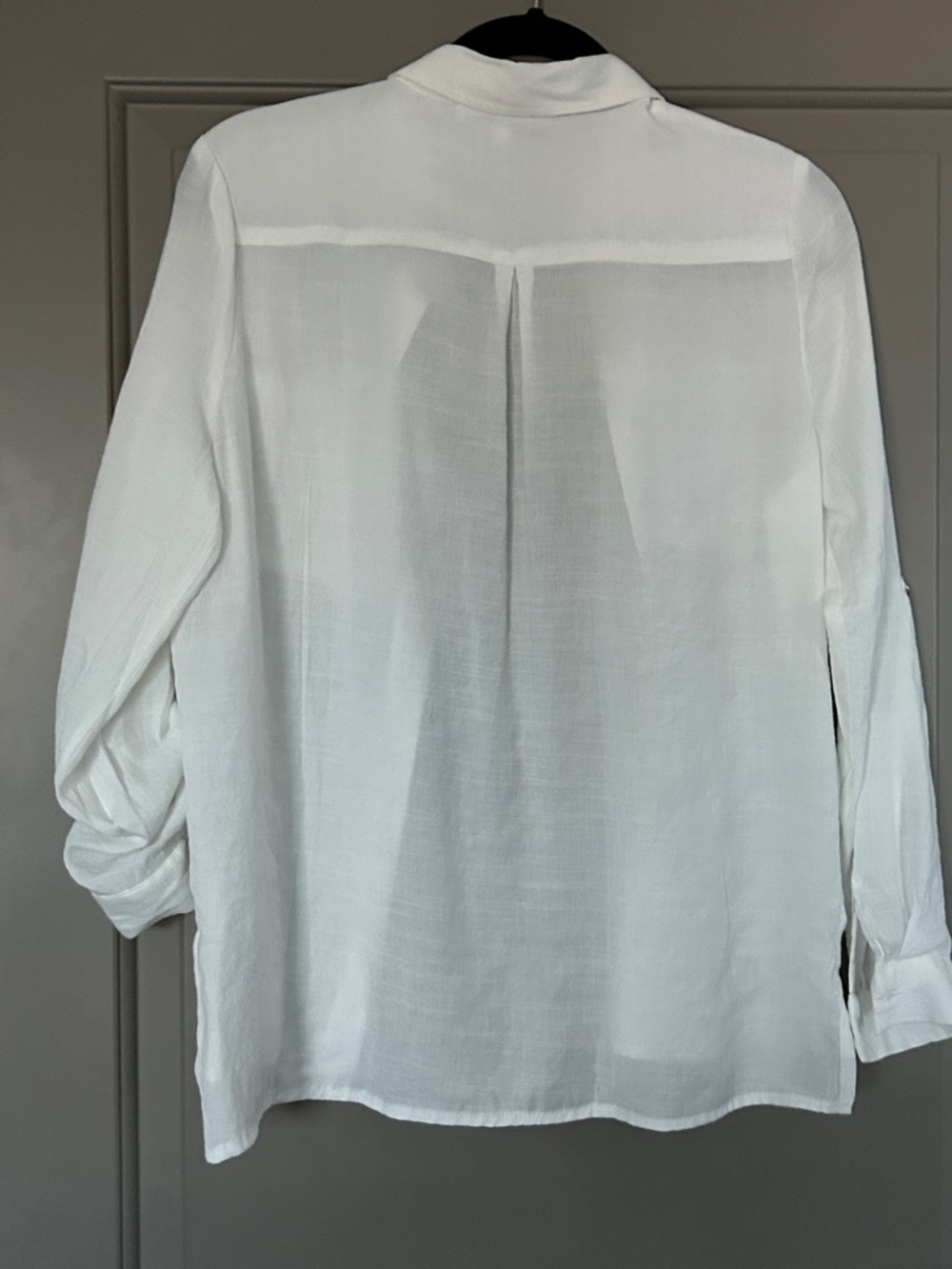 Love Tree White Lightweight Button-Up Shirt - Picture 7 of 11